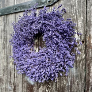 Lavendel Kranz in lila, für Tür und Wand ca. 25 oder 45 cm Durchmesser Bild 2