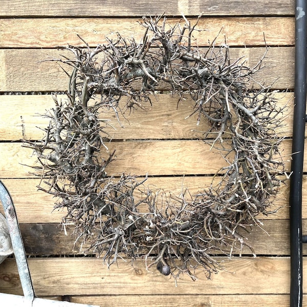 Vintage bonsai wreath 45 cm diameter, wreath door wreath wall wreath