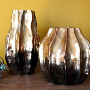 Vase 20 or 26 cm | Metal Vase | Decorative vase | Gold flower vase