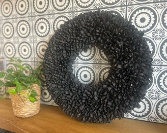 Kranz schwarz Türkranz Wandkranz 40 cm Durchmesser