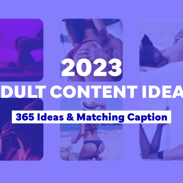 Paquete de ideas de calendario de contenido 2023 / Calendario de contenido de la industria para adultos / Ideas Onlyfans / Twitch Camgirl Snapchat Fansly Content Ideas