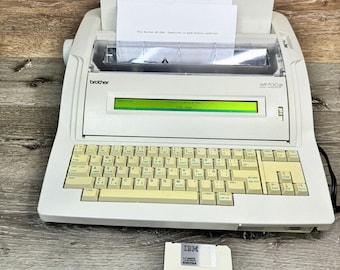 Elektronische Schreibmaschine Brother WP-700D, Textverarbeitung, funktioniert gut, Diskettenlaufwerk