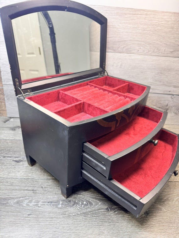 Jewelry Organizer Bombay Company Jewelry Box Vintage Bombay - Main Image