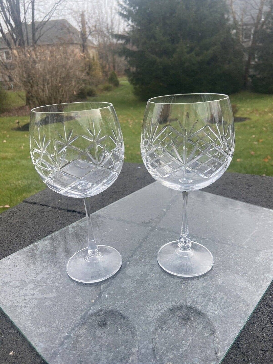 LENOX Radiant Balloon Wine Glass 81/4tall 16 Oz set of 2 Etsy