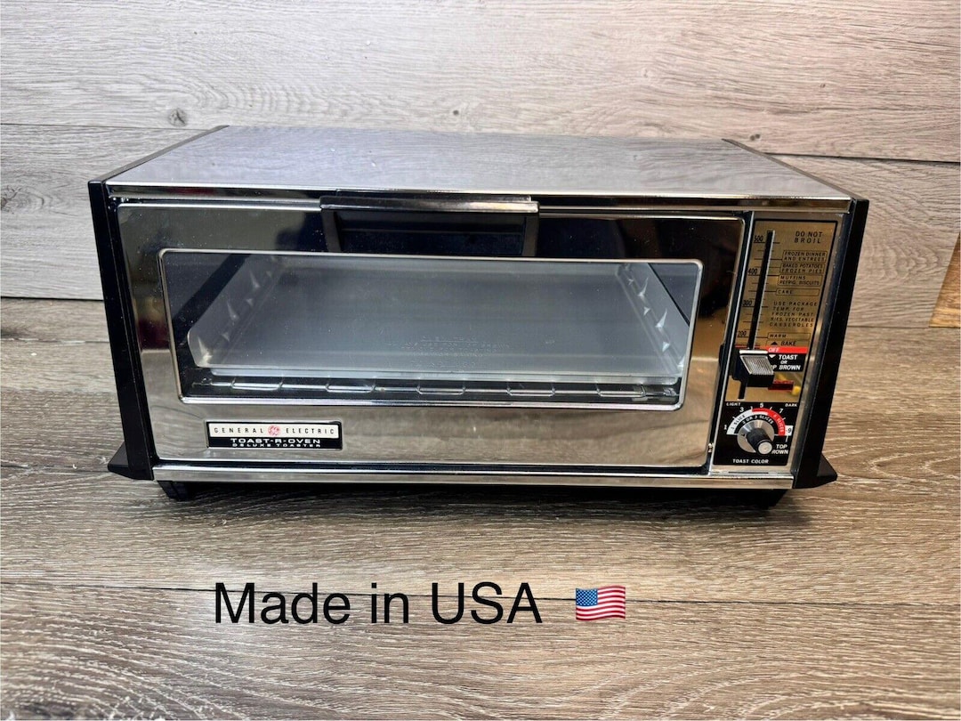 D12 Toaster 1970s GE General Electric Deluxe Toaster Oven Toast-r-oven Chrome ...