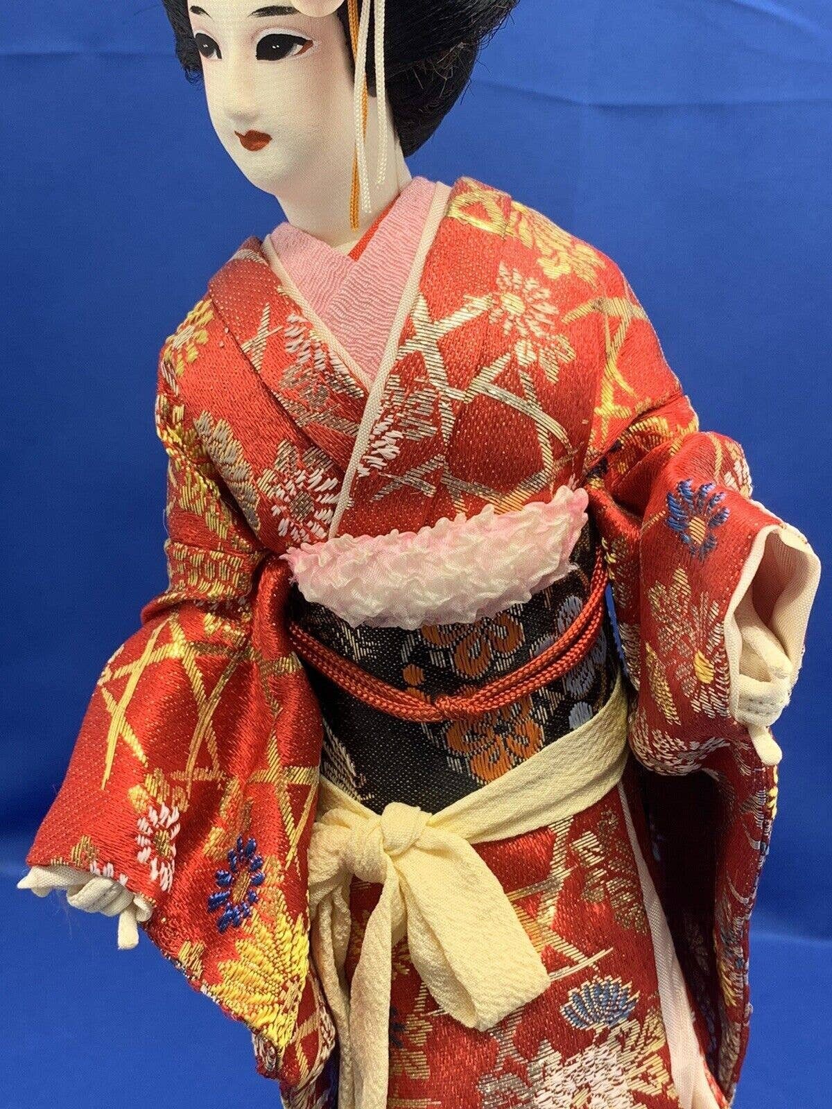 Vintage Japanese Fabric Doll Marked Nishi & Co Handmade 16 Etsy