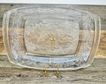 Vintage Princess House Exclusive Fantasia Glass Lasagna Baking Pan 18x12x3 1/4”