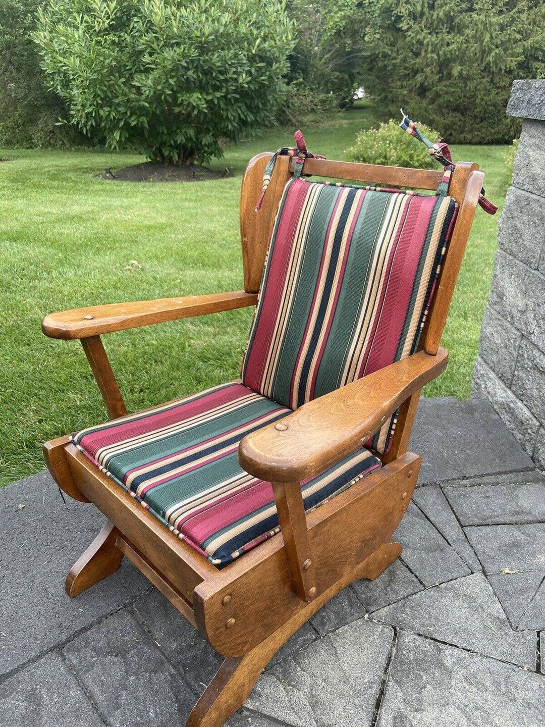 VTG MCM CH Hartshorn Children Wood Rocking Chair With Spring Etsy