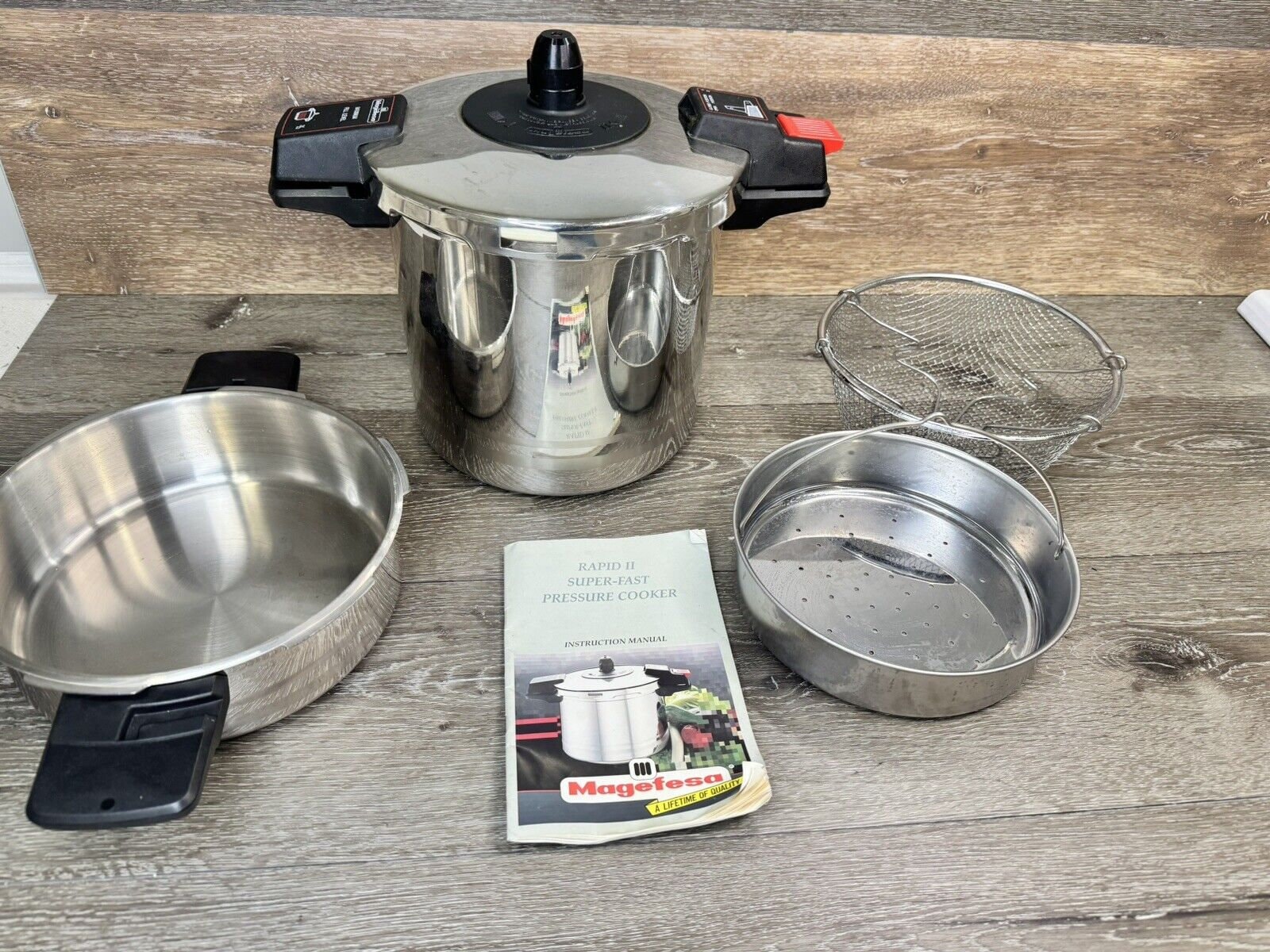 Magefesa 8.4qt 3qt Stainless Steel Stove Top Pressure Cooker Pot Rapid II Etsy