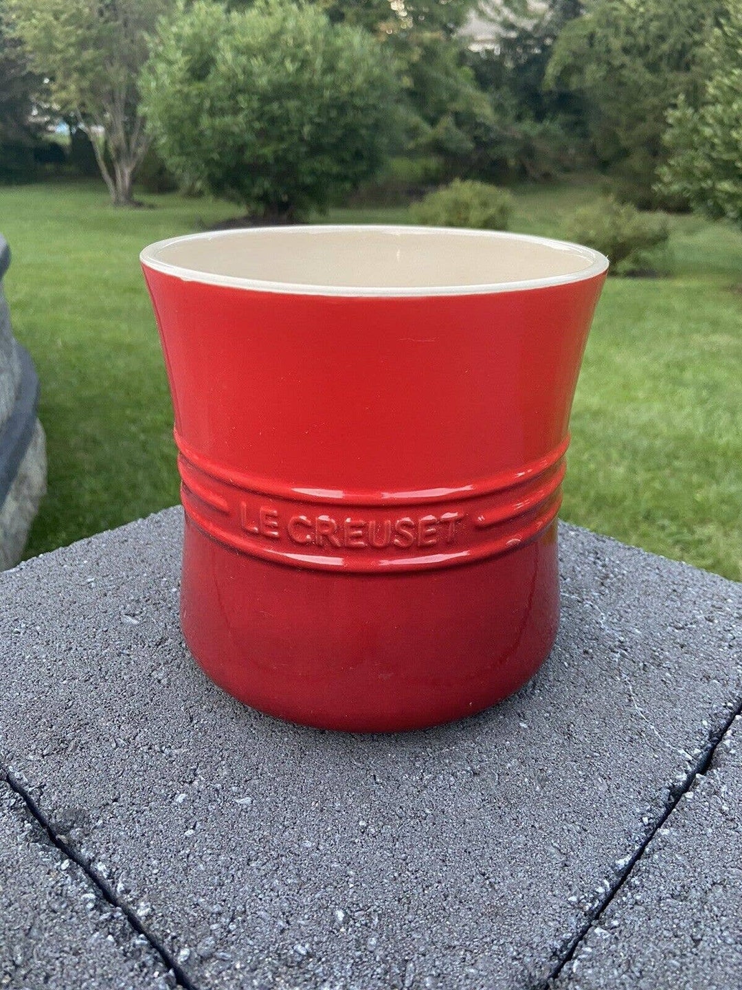 Le Creuset Utensil Crock Stoneware Red 2.3 L / 2.75 Qt 1718 Etsy