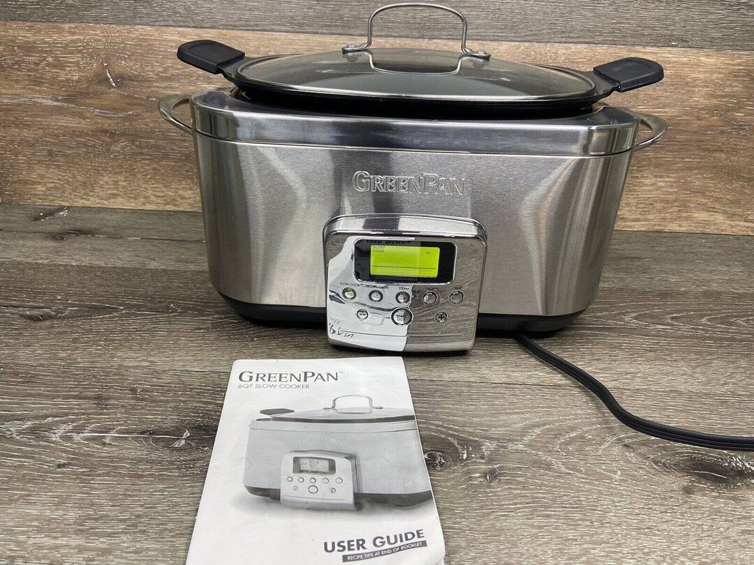Greenpan Premiere Stainlesssteel 6qt. Slow Cooker Etsy