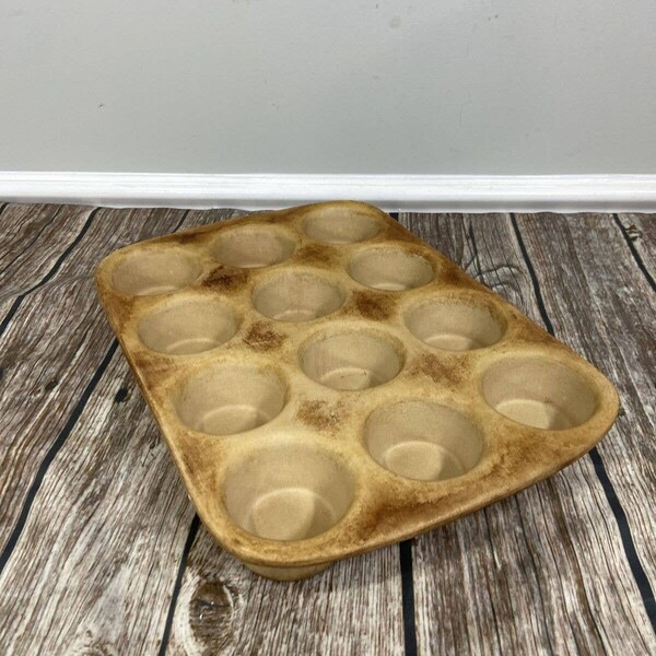 Stoneware Muffin Pan Etsy