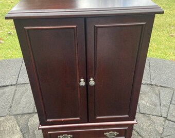 The Bombay Company Vintage Wooden Jewelry Box Chest Mahogany 22X13.5X8.5 Inches Etsy