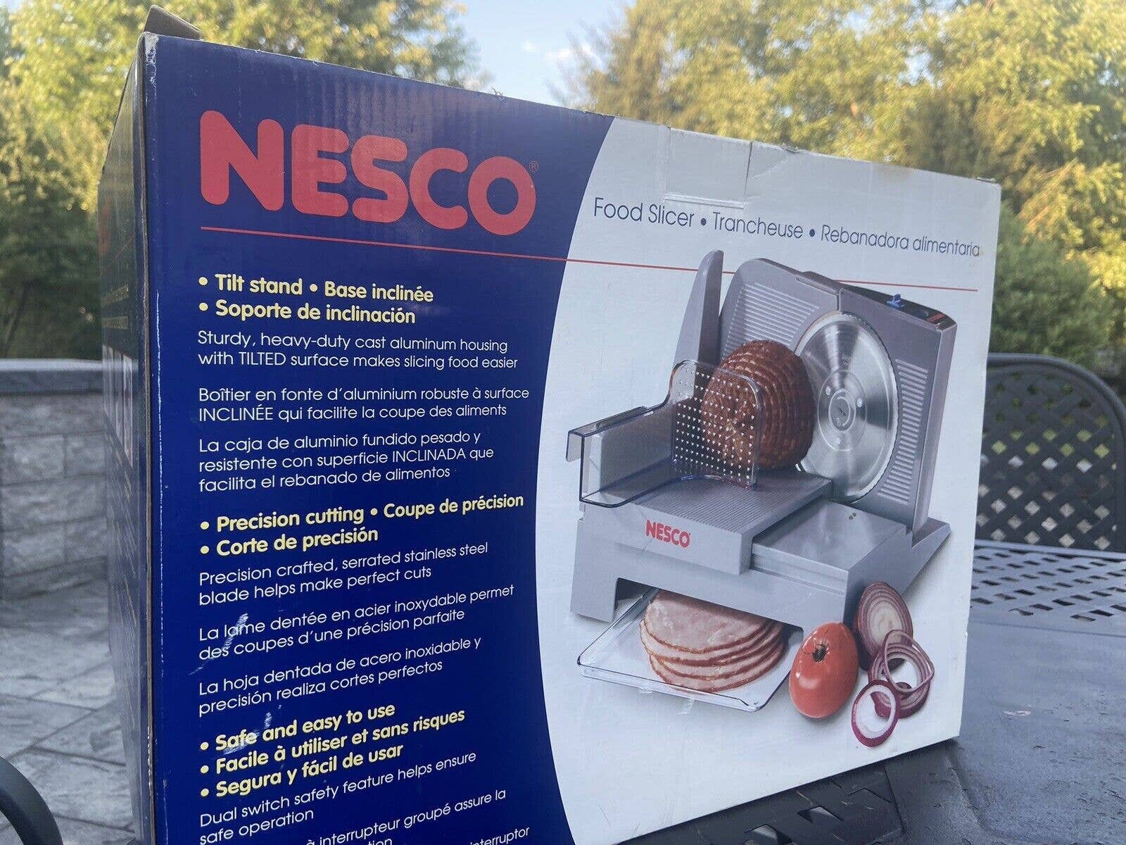Nesco FS120T Food Slicer With Tilt Stand Cast Aluminum Body Etsy