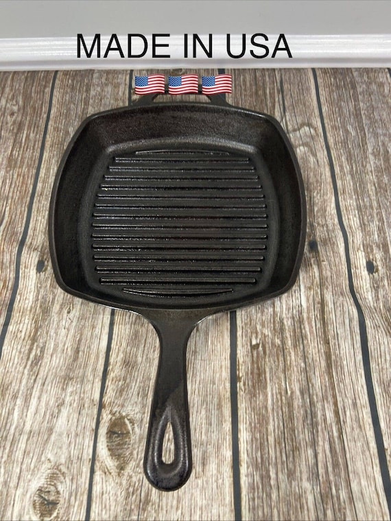 Lodge Seasoned Cast Iron Square Grill Pan & Lodge Seasoned Cast