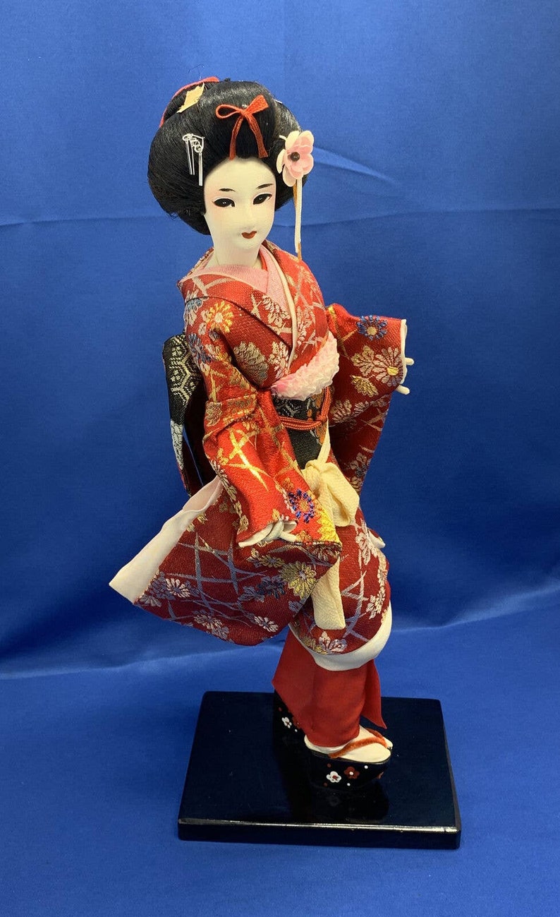 Vintage Japanese Fabric Doll Marked Nishi & Co Handmade 16 Etsy