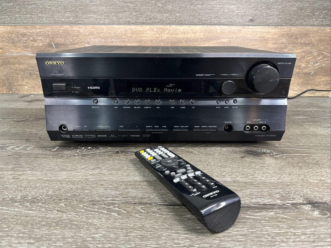 Onkyo TX SR606 7 1 Ch HDMI Home Theater Surround Receiver Remote Bundle onkyo-tx-sr606-7-1-ch-hdmi-home-theater-surround-receiver-remote-bundle