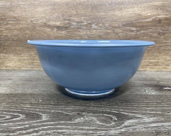 vintage Pyrex Glass Nesting Mixing Bowl 323 Blue Clear Bottom 1,5 Litre