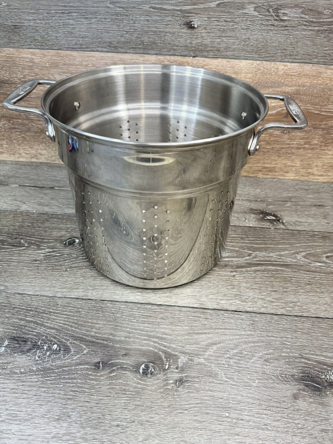 All Clad Pasta Strainer Insert Colander Stock Pan Stainless Steel for