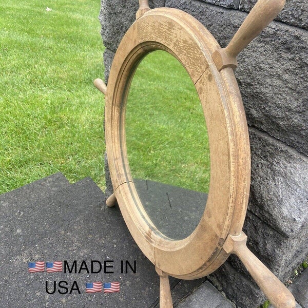 Ship Wheel Mirror Etsy