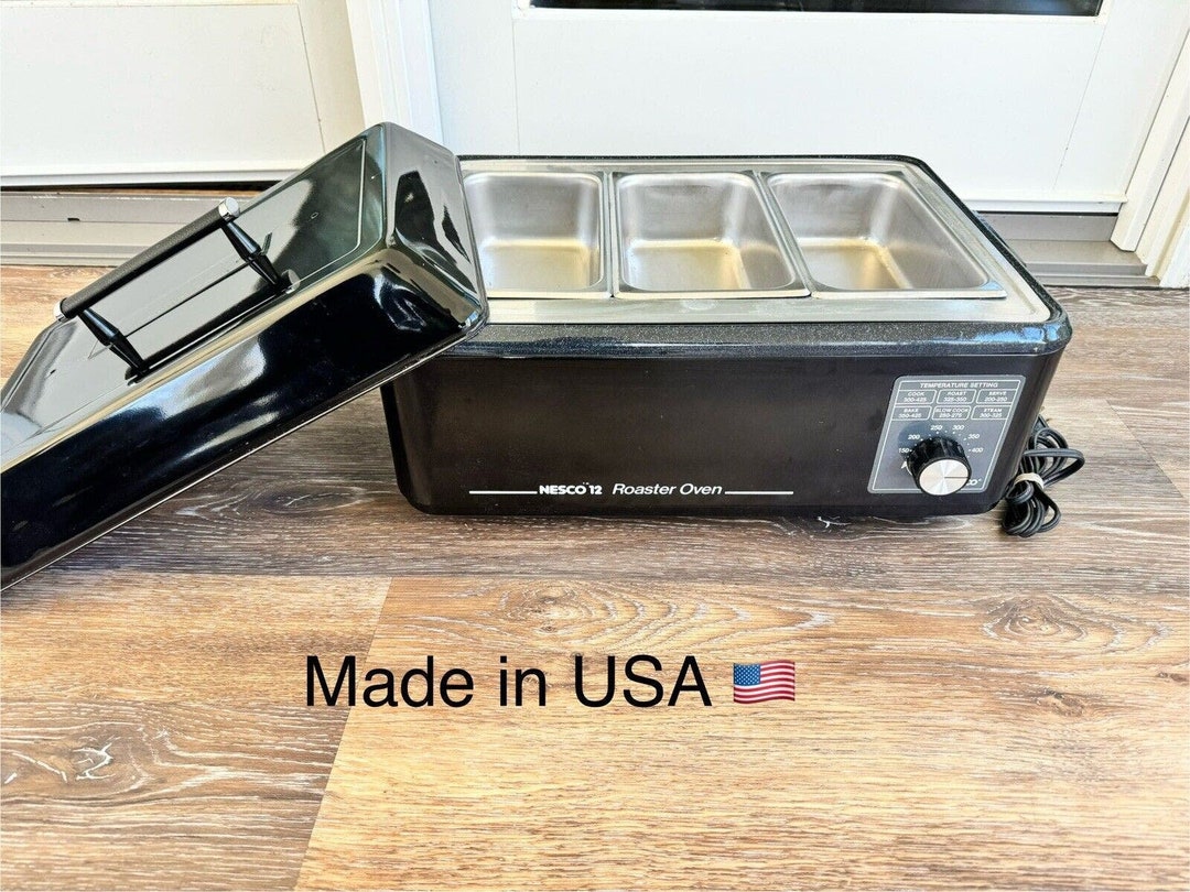VTG Nesco Roaster Oven 12 Qt Electric Conven Oven W/buffet Server/ Food