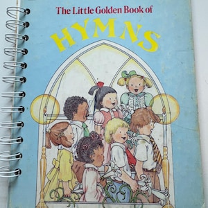 Cuaderno infantil vintage reciclado "El pequeño libro dorado de los tarareos", 1985