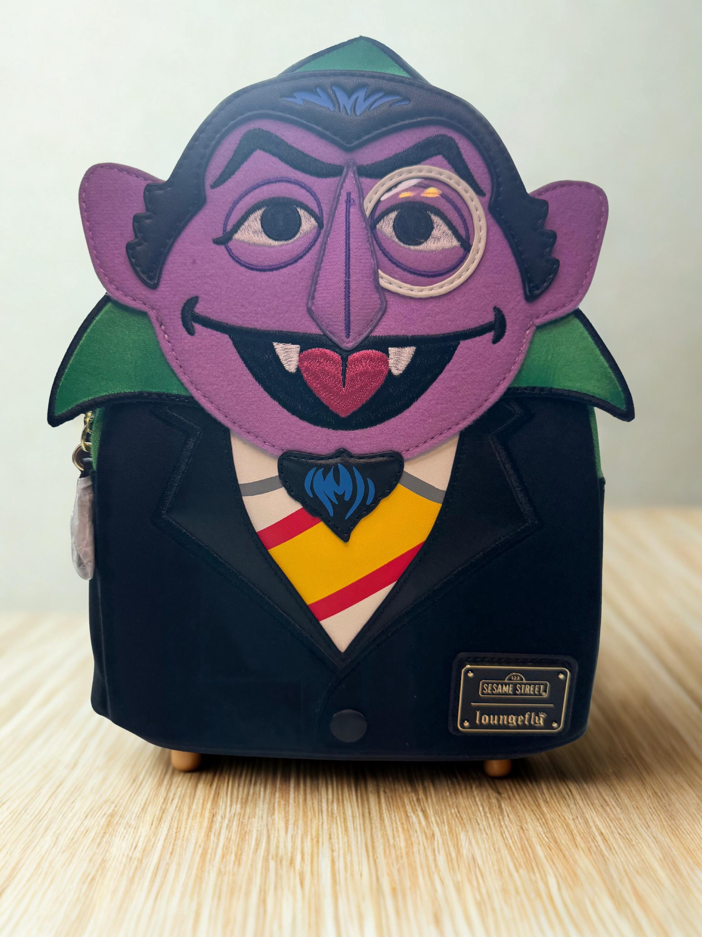Sesame Street Count Loungefly mini backpack Sesame Street Exclusive Count Von Count Cosplay Mini  main image 2