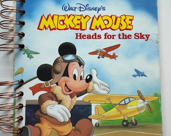 Quaderno d'oro vintage di Topolino - Libro per bambini riutilizzato del 1987