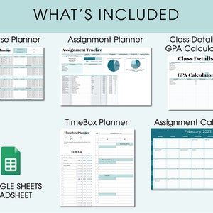 Academic Planner Digital Planner College Planner Good Study Habits ...