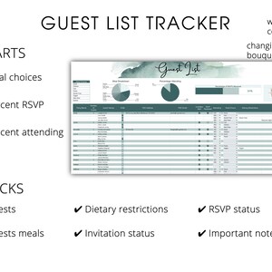 Wedding Planner Google Sheets Wedding Checklist Wedding Seating Chart ...