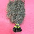 Grey Wavy I Tip Hair Extensions Natural Human Hair Grey Pre-Bonded Hair product logo