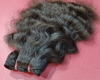 Natural Virgin Curly Human Hair Bundles Extensions from India