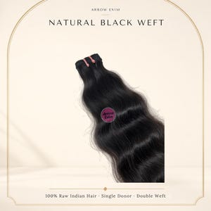 Extensiones de cabello 100% humano – Negro natural, doble trama, grado 12A