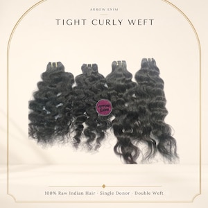 Extensiones de cabello rizado natural con trama apretada
