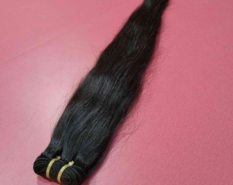 Natural Straight Hair Bundles Human Hair Weave Unprocessed Virgin Remy Sew in Hair Extensions Double Weft