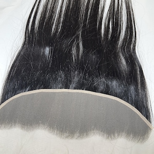 13 x 4 Swiss Lace Frontal – 100% maagdelijk mensenhaar voor vrouwen – Voorstuk met natuurlijke haarlijn