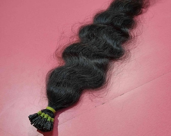 100% Human Hair Tip Hair Extension Pre-Bonded Fusion Keratin Micro Links Extensions from India