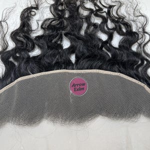 Natural Virgin Raw Swiss lace frontal Curly human hair from India