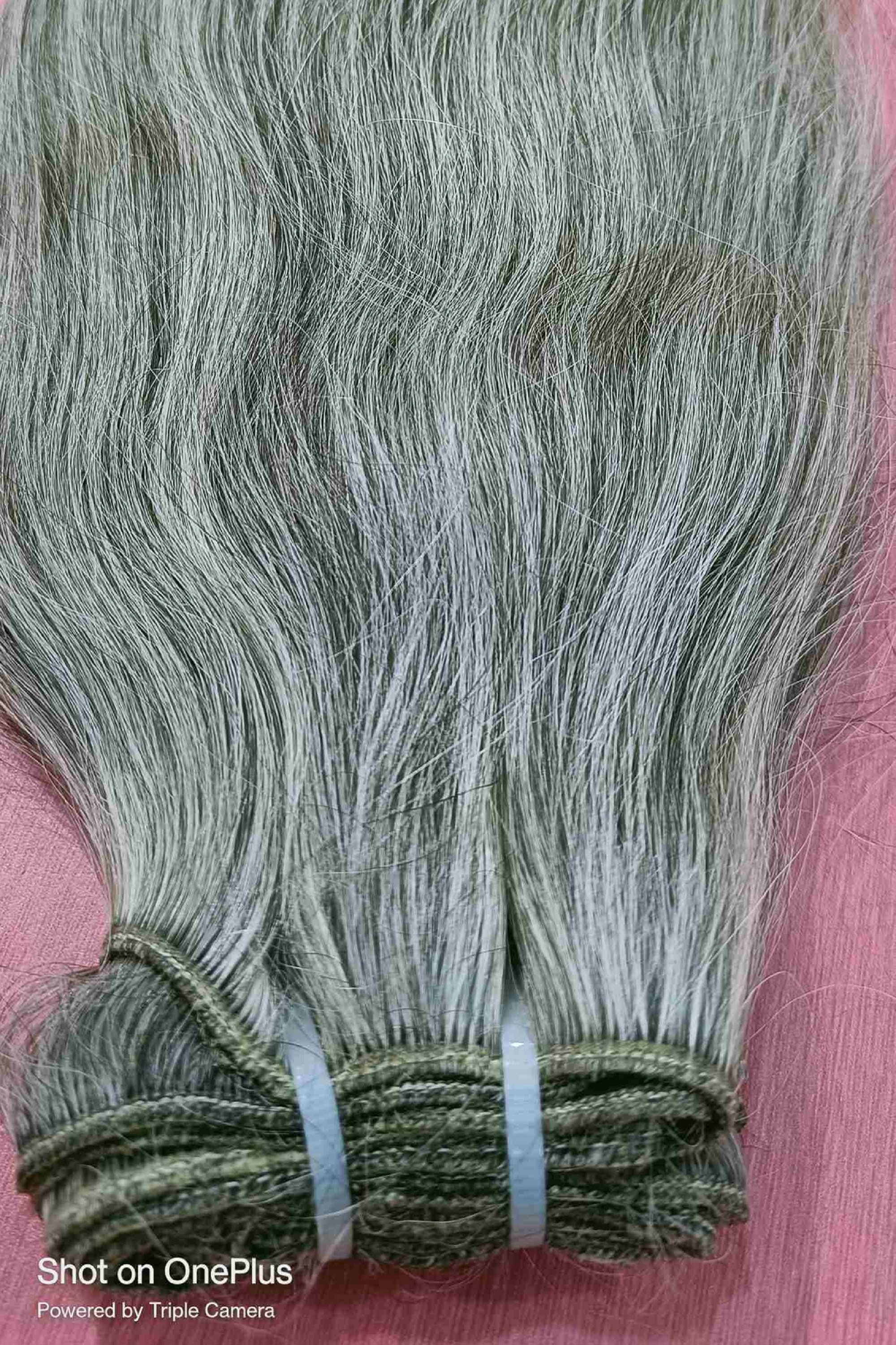 Buy Natural Grey Straight Hair Bundles 100 Human Hair Weave Extension