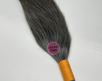 Raw Grey Bulk Human Hair for Braiding | Unprocessed Virgin Remy, No Tangle