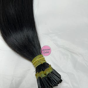 Extensiones de cabello humano Remy con punta I-Tip: Microlinks con unión de queratina - Indian Temple Hair