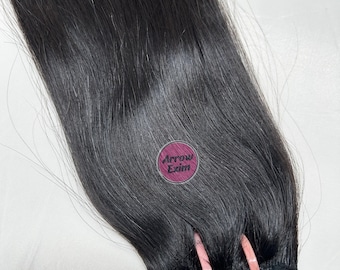 Extensiones de cabello humano Remy liso y natural negro