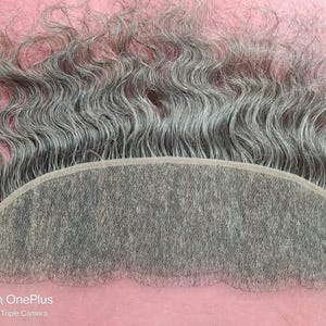 Grey Wave Swiss Lace Frontal Human Hair