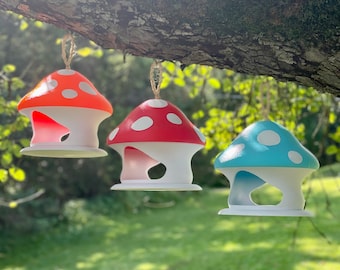 Speckled Oasis Mushroom Bird feeder