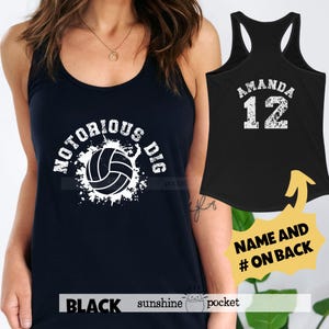 Custom Team Name Women's Girls Volleyball Tank Tops, Back Number Design, Sand Volleyball Tournament Team Name Jersey Tanks Beach Volleyball