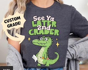 Last Day Of School Shirt, 1st, 2nd, 3rd, Grade, Funny Teacher Shirt, School T-Shirt, End Of School Tee, See You Later Gator, Last Day School
