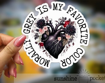 Morally Grey Dark Romance Book Sticker, Morally Gray Favorite Color, Funny Bookish, Villain, Enemies To Lovers, Book Boyfriend, Anti-Hero