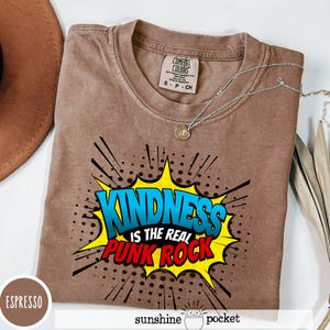 Kindness Punk Rock Shirt, Hopecore Super Hero Tshirt, Super Man Shirt, Be Kind, Funny Super Man Parody Punk Rock Band Kindness