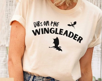 Wingleader Shirt, Xaden, Dragon Rider Fantasy, Book Reading TShirt, Fourth Wing T-Shirt, Dragons Shirt, The Empyrean Series, Tairn, Andarna