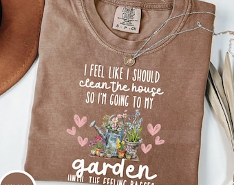Funny Gardening Shirt, Gardener T-Shirt, Cottagecore Garden, Gardener Gift, Flower Garden Shirt, Rather Be Gardening, Comfort Colors Tshirt